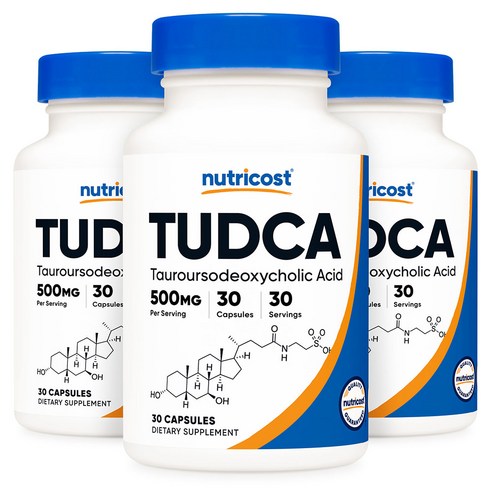 뉴트리코스트 투드카 Tudca 500mg 캡슐 30회분, 3개, 30정