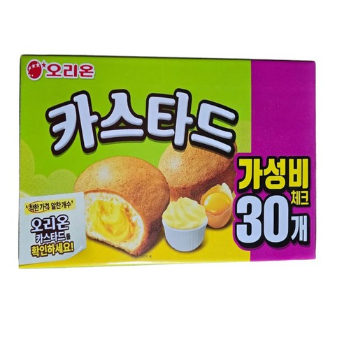 오리온 카스타드 실속팩, 23g, 30개