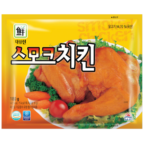 대림선 스모크 치킨 180g, 180g, 3개