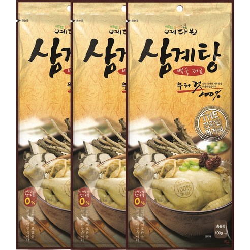 예다원 삼계탕 백숙재료