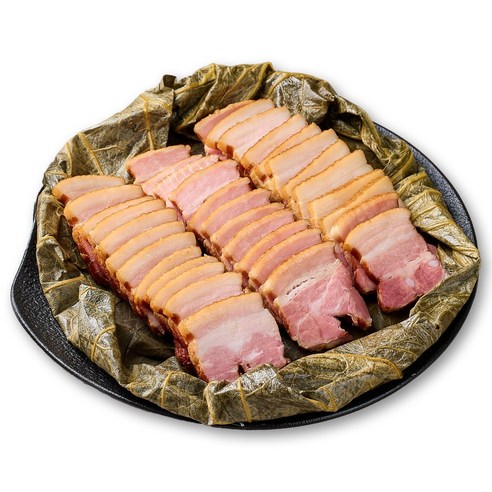이목원 훈제 연잎삼겹 삼겹살, 7개, 400g
