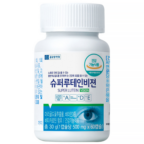 종근당건강 슈퍼 루테인 비젼 30g, 60정, 1개