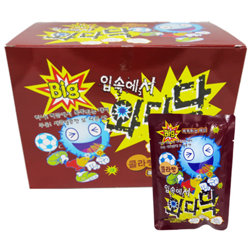 빅입속에서 와다닥 콜라향 캔디