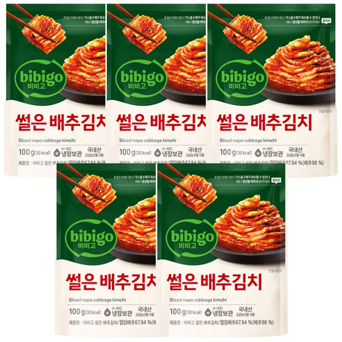 비비고 썰은배추김치100gx5개