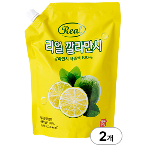 리얼 깔라만시 1000ml 2팩