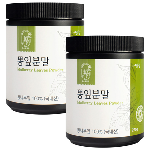 두손애약초 뽕잎분말, 2개, 220g