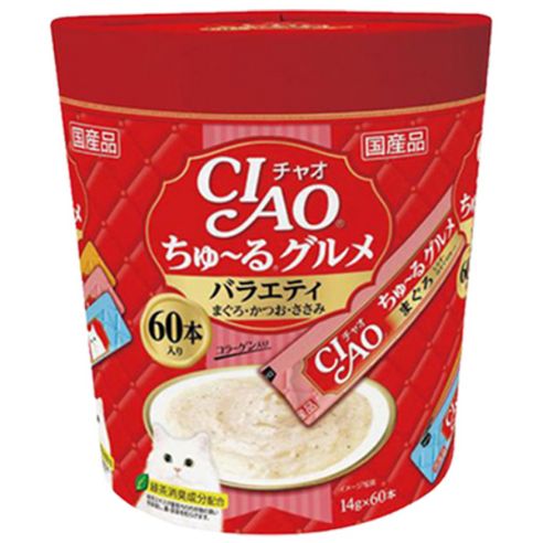 챠오츄르 고양이 구루메 버라이어티 간식 60p