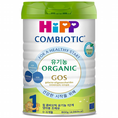 힙 콤비오틱 유기농 분유 1단계, 800g, 1개