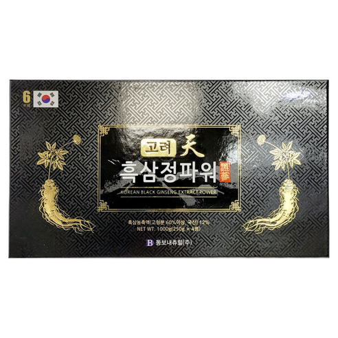 고려 천 흑삼정파워, 250g, 4개