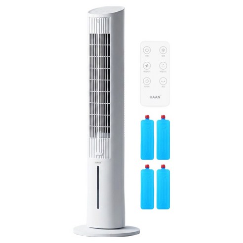 [얼음바람] 한경희 가정용 냉풍기 슬림 타워형 4L 저소음 사무실 타이머 리모컨, GF-LF860(white)