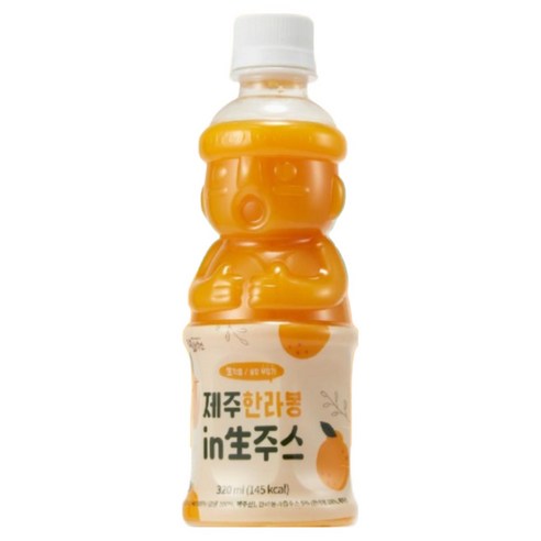물타지않은 한라봉,감귤 착즙주스, 1개, 320ml