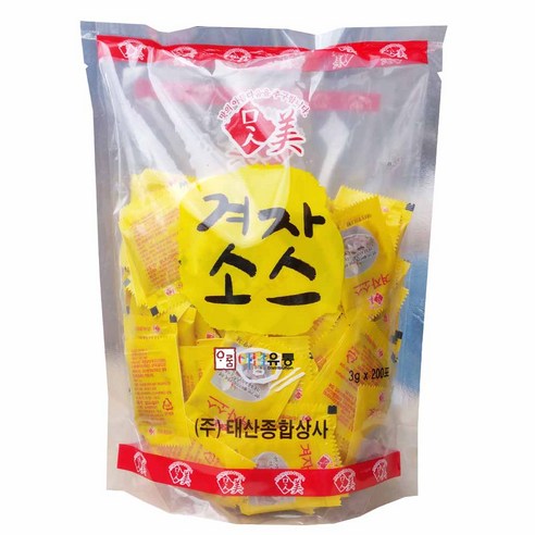 태산 맛미 겨자소스 3g, 600g, 1개