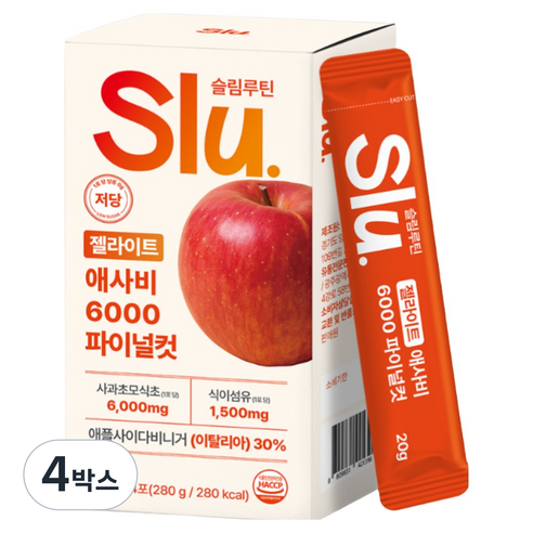 슬림루틴 슬루 젤라이트 애사비 젤리 스틱 애플 사이다 비니거 6000mg