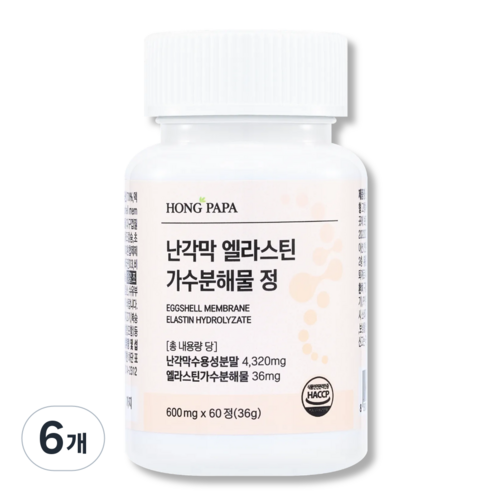 난각막 관절영양제 HACCP 홍파파, 6개, 60정
