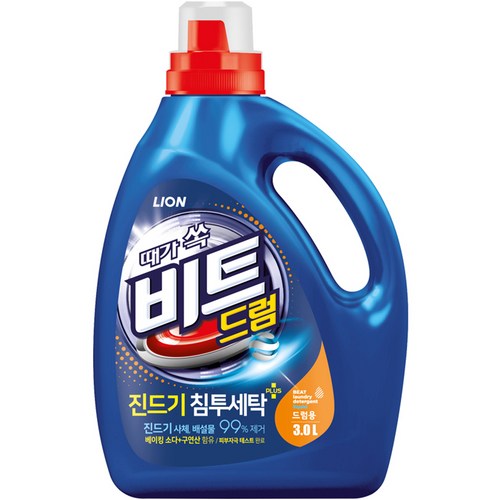 비트 때가 쏙 드럼용 액상세제 본품, 3L, 1개
