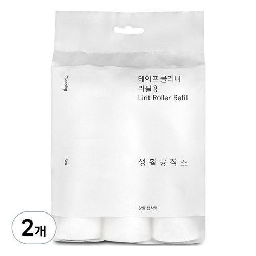 생활공작소 테이프 클리너 리필 3p, 2개
