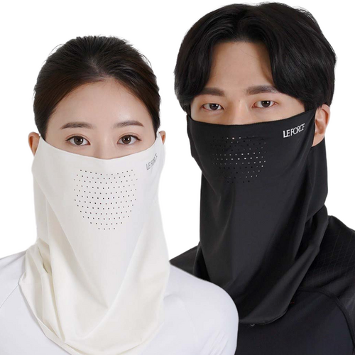 르포스 자외선차단 쿨 스포츠 골프 마스크 1+1 이미지