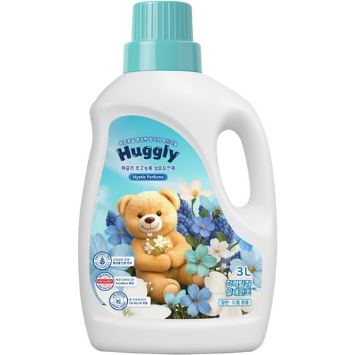 허글리 초고농축 섬유유연제 미스틱퍼퓸, 1개, 3L