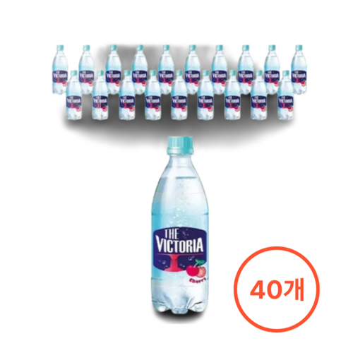 더 빅토리아 탄산수 체리 500ml, 40개, 40개, 500ml