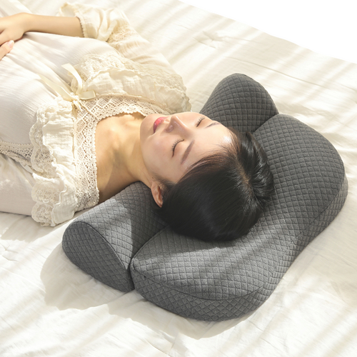 솔디앙 경추베개 목편한 일자목 거북목 목디스크 재구매 많은 속커버 배게, 1개, grey