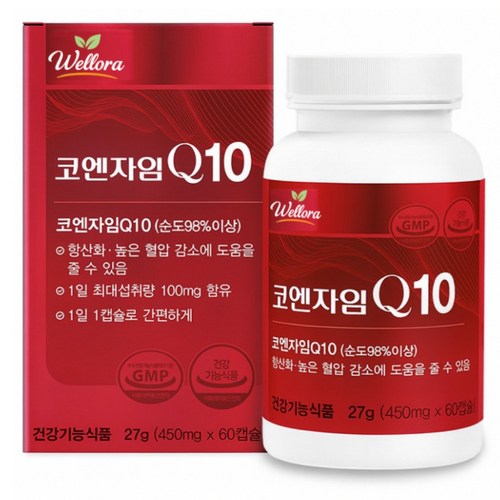 [옵션확인] 하이퍼셀 코엔자임 q10 식약청 인증 코큐텐 건강곳간, 3개, 60정