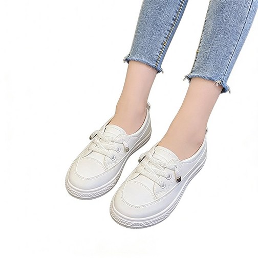 차쿠 여성 베이직 슬립온 스니커즈  앞코 짧은 슬립온 스니커즈