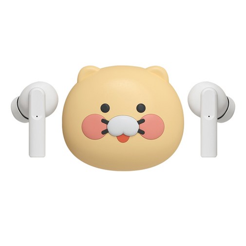 카카오프렌즈 춘식이 얼굴형 무선 블루투스 이어폰, XDBEKC2, 혼합색상, 6시간