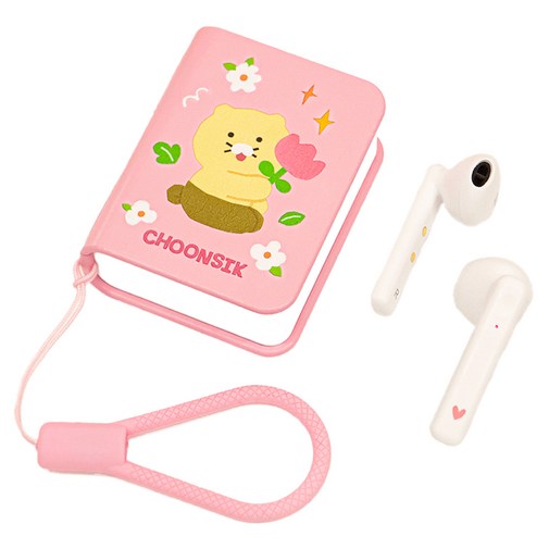 카카오프렌즈 CS 춘식이 북 무선 이어폰 튤립