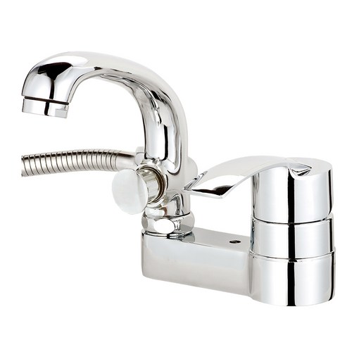 미리내 투홀 거위목 샤워겸용 세면기수전 MP304A, 1개