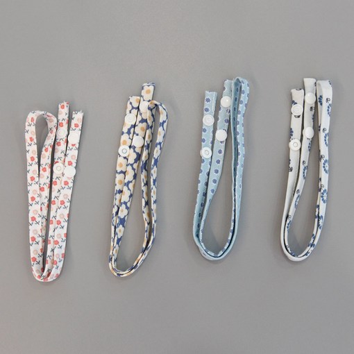 꿈꾸는두부 마스크 스트랩 목걸이 플라워패턴 4종세트