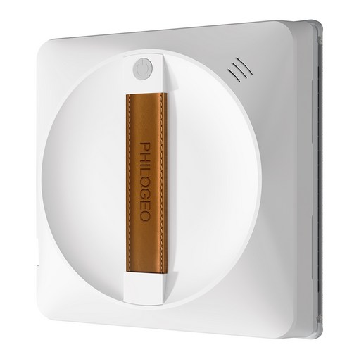 PHILOGEO 스마트 창문로봇청소기 63mm 초슬림 AI 시스템 히든센서 100 청소 왕복 4방향 분사 효율적인 세척, 화이트