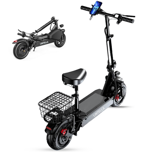 린텔라 전동킥보드 접이식 10인치 좌식 전기 퀵보드 배달 초경량 출퇴근 폴딩 고출력 스쿠터, 1개