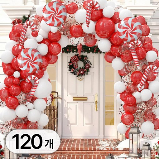 투데이리빙 크리스마스 초대형 아치 풍선 풀세트 트리 산타 장식 파티 용품 이벤트 행사 소품