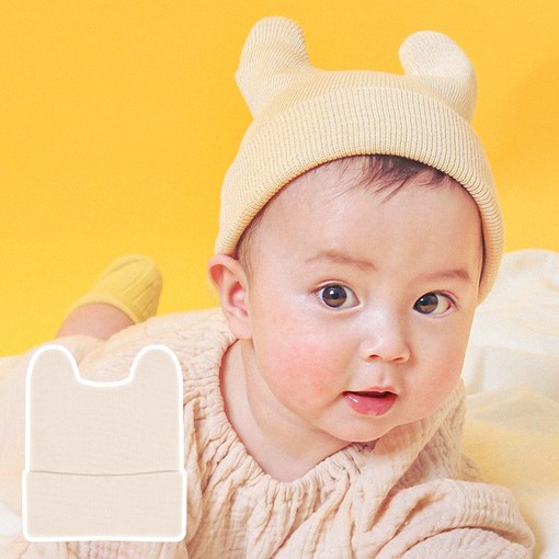 A17201 쫑긋비니 아기 유아 신생아 면 비니 F. 036M