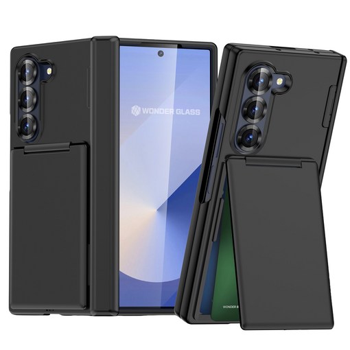 원더글라스 갤럭시 Z폴드5  Z폴드6  Z폴드7 힌지보호 플렉시온 카드 수납 스탠드 매트 초슬림 핸드폰 케이스