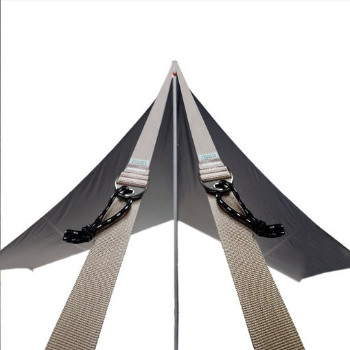 이뚜 비 바람에 안전한 국산 타프웨빙 스트랩 스트링 풀 세트, 베이지6개1세트