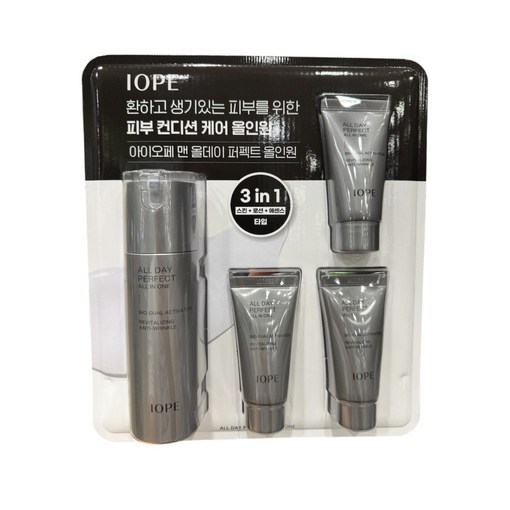 아모레퍼시픽 아이오페 맨 올데이 퍼펙트 올인원 120ml  30ml x 3개