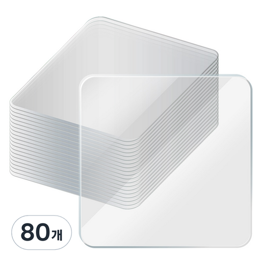 코멧 강력한 접착과 깔끔하게 제거하는 정사각 실리콘 투명 양면 테이프 6x6cm