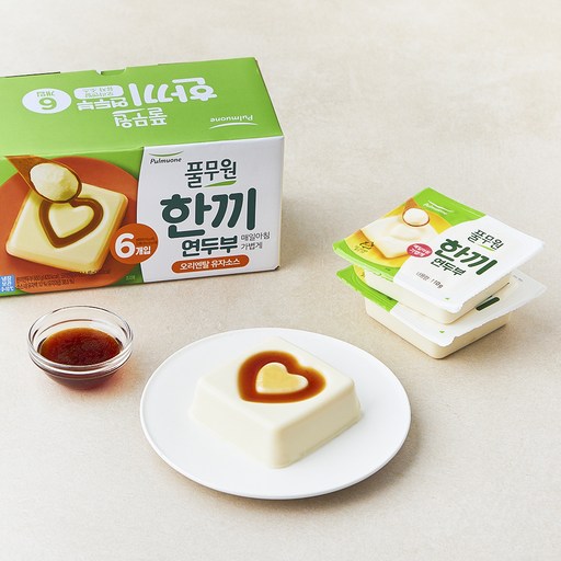 풀무원 한끼 연두부 + 오리엔탈 유자 소스 6개입