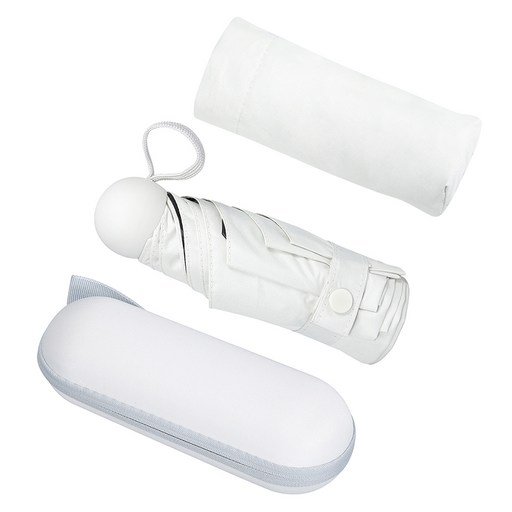 코멧 UV차단 경량 5단 미니 우양산 + 휴대보관 케이스 세트