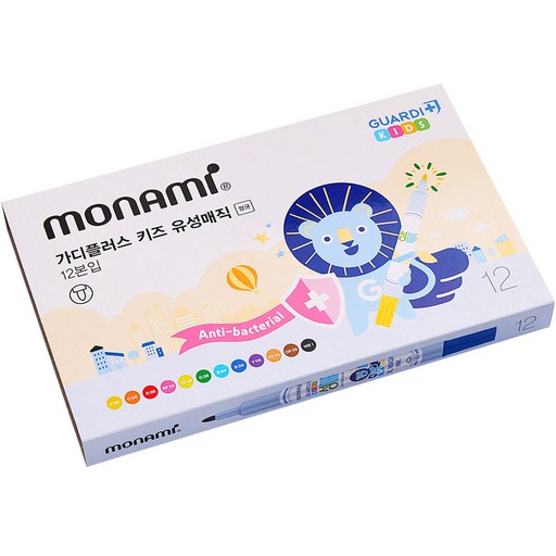 모나미 가디플러스 키즈 유성매직 세트