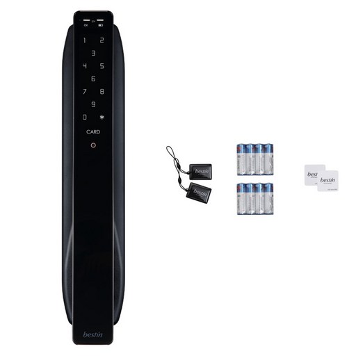 베스틴 얼굴인식 번호키 카드키 디지털 손잡이 있음 도어락