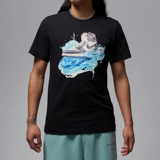 조던 나이키 남성용 플라이트 에센셜 AJ1 반팔 맨투맨 IB3355 010