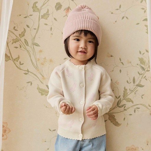 제이미케이 클래식 자카드 가디건