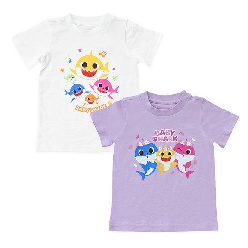 BABY&I 鯊魚寶寶短袖T恤2件組