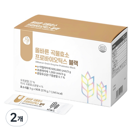 올바른건강식품 곡물효소 프로바이오틱스 블랙