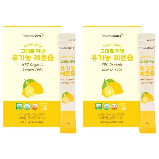 트리밀데이즈 그대로 짜낸 유기농 레몬즙 15p
