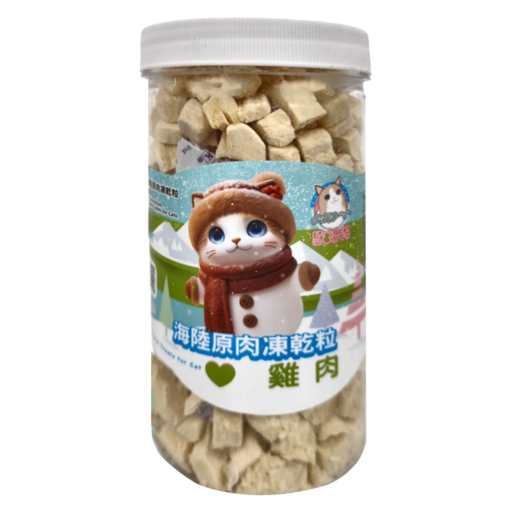 OMO 歐姆貓 海陸原肉凍乾粒, 1罐, 90g, 雞肉