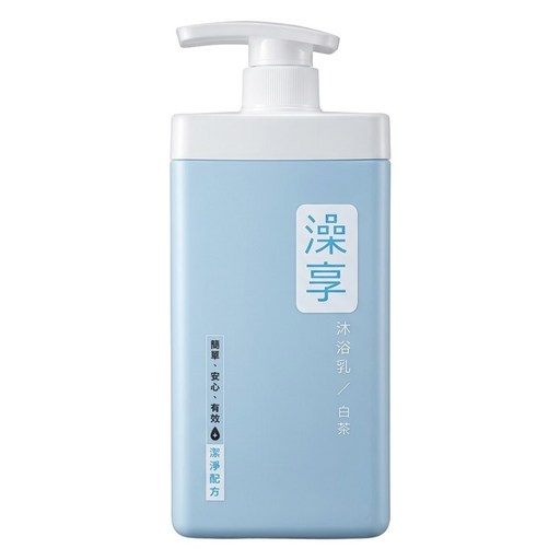 澡享 沐浴乳 白茶, 1瓶