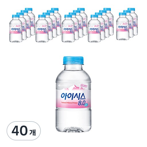 아이시스 8.0 생수 200ml 40개 건강한 수분 공급으로 상쾌한 하루를 시작하세요